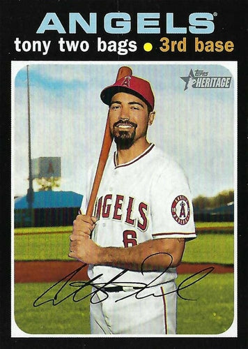#553d Anthony Rendon - Los Angeles Angels - 2020 Topps Heritage Baseball