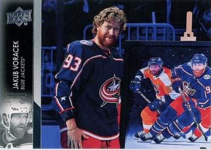 #554b Jakub Voracek - Columbus Blue Jackets - 2021-22 Upper Deck Hockey