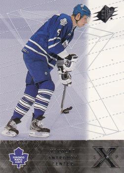 #64 Nik Antropov - Toronto Maple Leafs - 2000-01 SPx Hockey