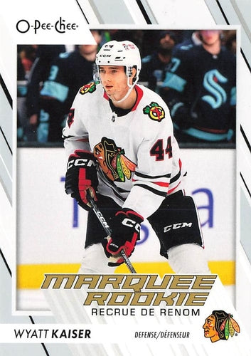 #556 Wyatt Kaiser - Chicago Blackhawks - 2023-24 O-Pee-Chee Hockey