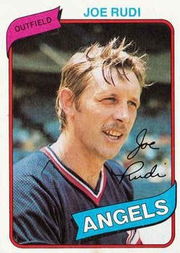 #556 Joe Rudi - California Angels - 1980 Topps Baseball