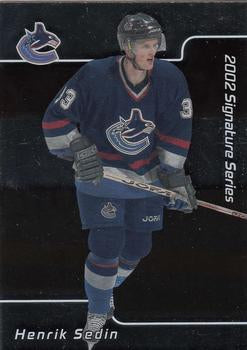 #72 Henrik Sedin - Vancouver Canucks - 2001-02 Be a Player Signature Series Hockey