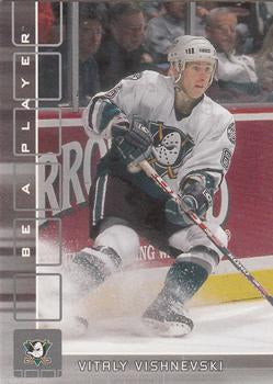 #55 Vitaly Vishnevski - Anaheim Mighty Ducks - 2001-02 Be a Player Memorabilia Hockey