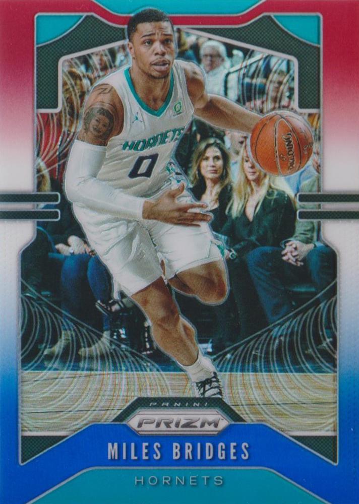 #55 Miles Bridges - Charlotte Hornets - 2019-20 Panini Prizm - Prizms Red White and Blue Basketball