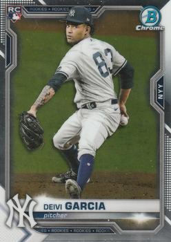 #55 Deivi Garcia - New York Yankees - 2021 Bowman Chrome Baseball