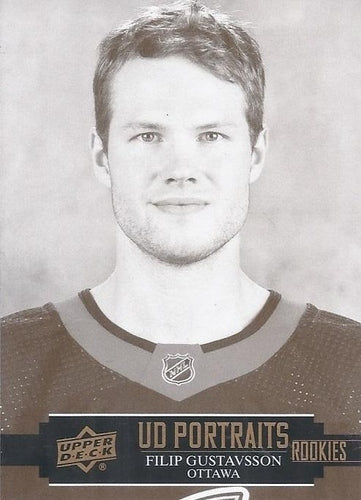 #P-55 Filip Gustavsson - Ottawa Senators - 2021-22 Upper Deck - UD Portraits Hockey