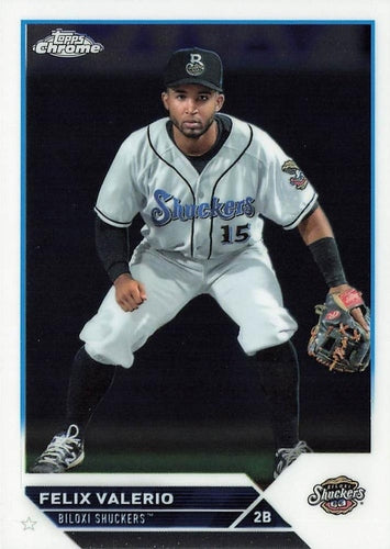 #PDC-55 Felix Valerio - Biloxi Shuckers - 2023 Topps Pro Debut - Chrome Baseball