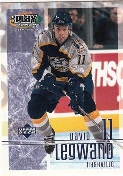 #55 David Legwand - Nashville Predators - 2001-02 Upper Deck Playmakers Hockey