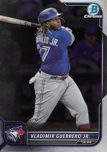 #55 Vladimir Guerrero Jr. - Toronto Blue Jays - 2022 Bowman Chrome Baseball