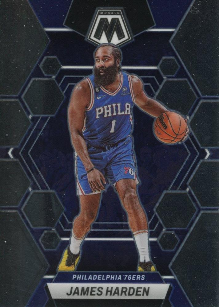 #55 James Harden - Philadelphia 76ers - 2022-23 Panini Mosaic Basketball