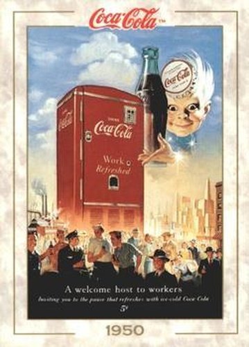 #55 A Welcome Host to Workers - 1993 Collect-A-Card Coca-Cola Collection Series 1