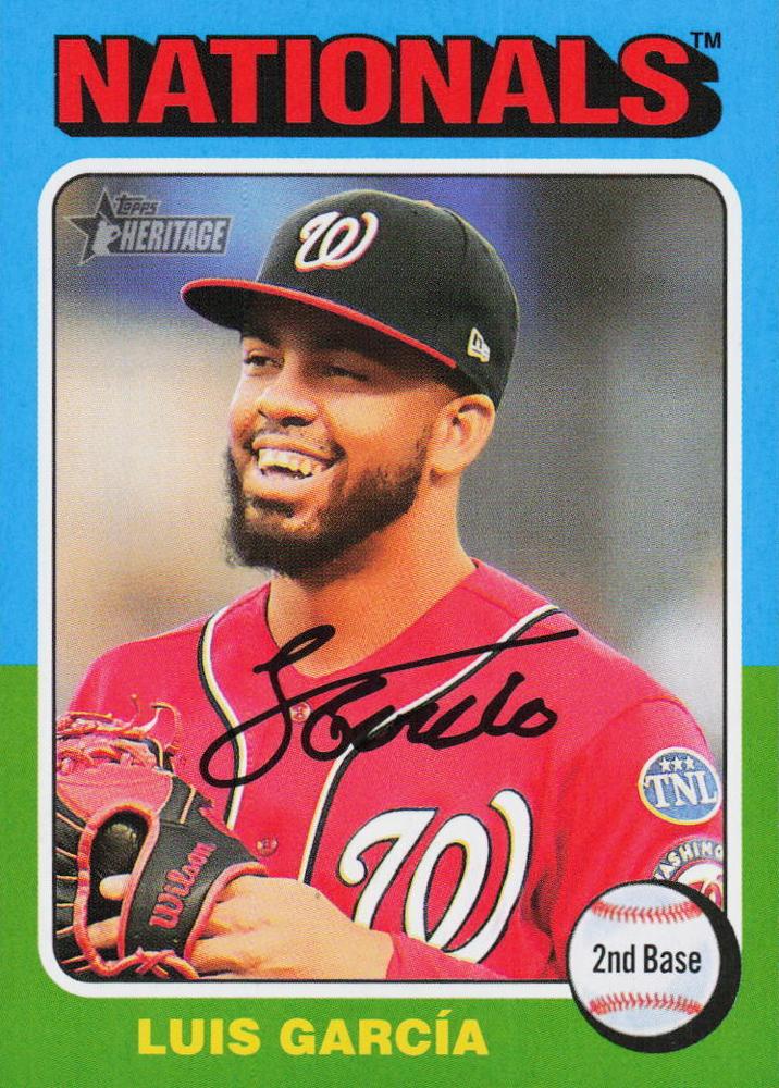 #55 Luis Garcia - Washington Nationals - 2024 Topps Heritage Baseball