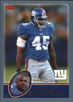 #55 Charles Stackhouse - New York Giants - 2003 Topps Football