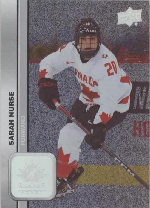 #55 Sarah Nurse - Canada - 2023 Upper Deck Team Canada Juniors - Patterned Foilboard Hockey