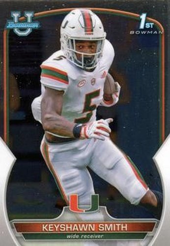 #55 Keyshawn Smith - Miami Hurricanes - 2022 Bowman Chrome University Football