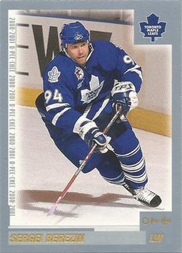#55 Sergei Berezin - Toronto Maple Leafs - 2000-01 O-Pee-Chee Hockey