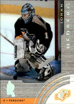 #53 Johan Hedberg - Pittsburgh Penguins - 2001-02 SPx Hockey