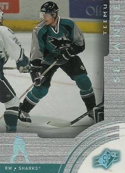 #56 Teemu Selanne - San Jose Sharks - 2001-02 SPx Hockey