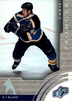 #58 Chris Pronger - St. Louis Blues - 2001-02 SPx Hockey