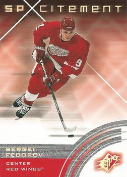 #74 Sergei Fedorov - Detroit Red Wings - 2001-02 SPx Hockey