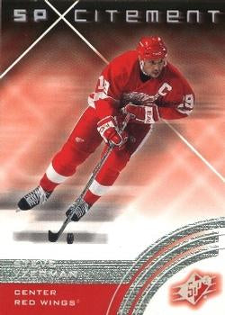 #75 Steve Yzerman - Detroit Red Wings - 2001-02 SPx Hockey