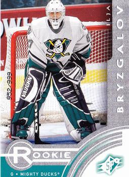 #92 Ilja Bryzgalov - Anaheim Mighty Ducks - 2001-02 SPx Hockey