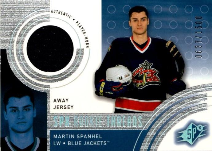 #136a Martin Spanhel - Columbus Blue Jackets - 2001-02 SPx Hockey