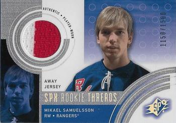 #144a Mikael Samuelsson - New York Rangers - 2001-02 SPx Hockey