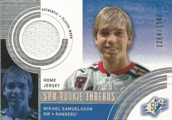 #144b Mikael Samuelsson - New York Rangers - 2001-02 SPx Hockey