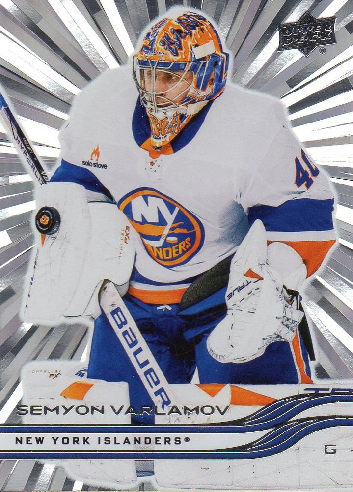 #108 Semyon Varlamov - New York Islanders - 2025-26 Upper Deck - Outburst Silver Hockey