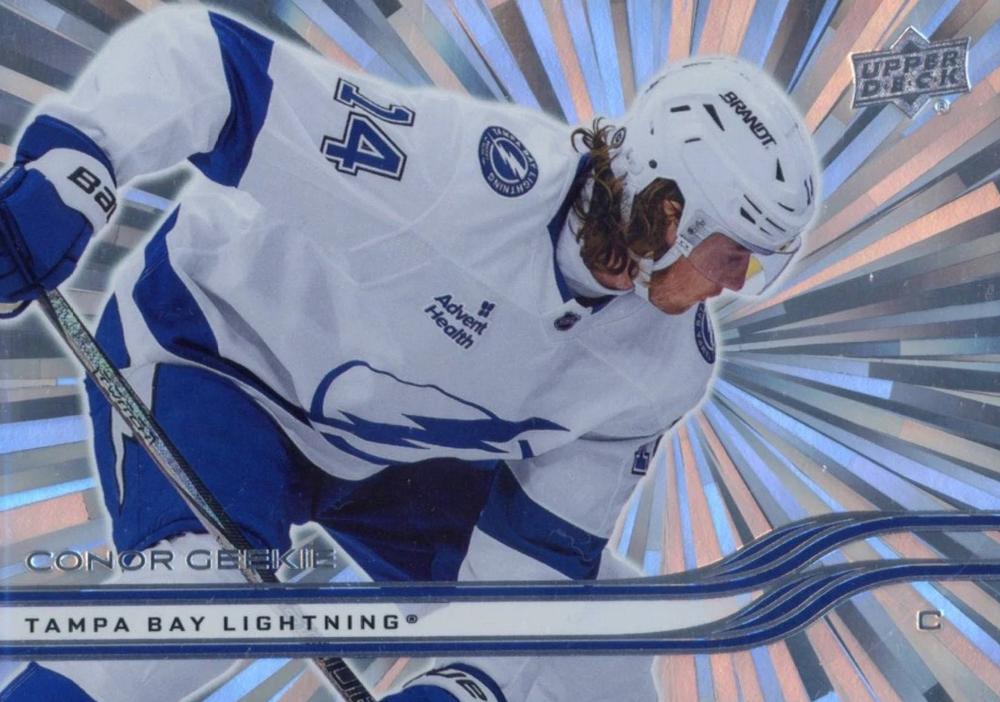 #155 Conor Geekie - Tampa Bay Lightning - 2025-26 Upper Deck - Outburst Silver Hockey