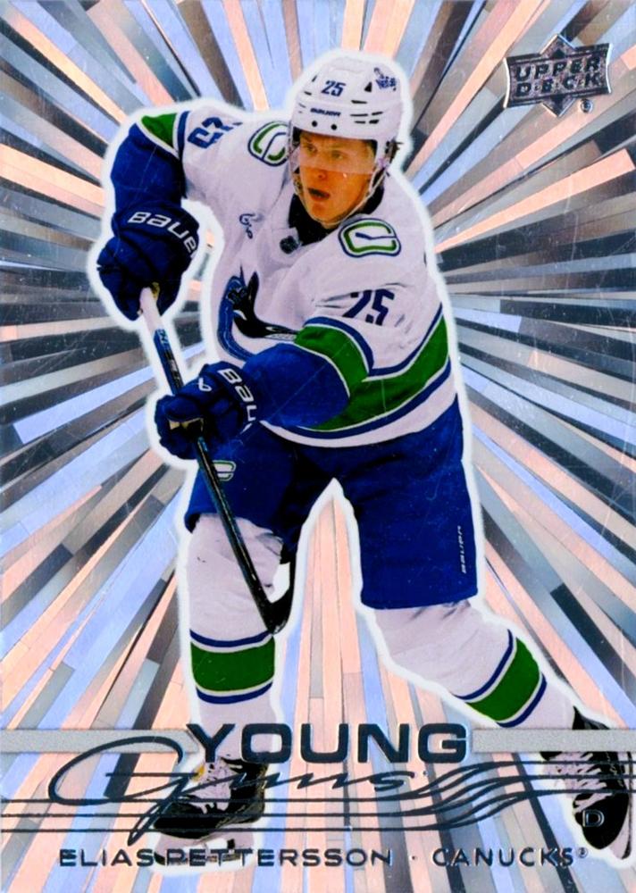 #223 Elias Pettersson - Vancouver Canucks - 2025-26 Upper Deck - Outburst Silver Hockey