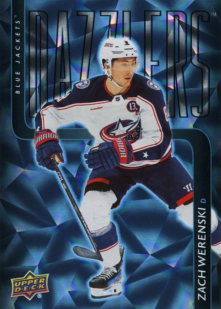 #DZ-12 Zach Werenski - Columbus Blue Jackets - 2025-26 Upper Deck - Dazzlers Blue Hockey