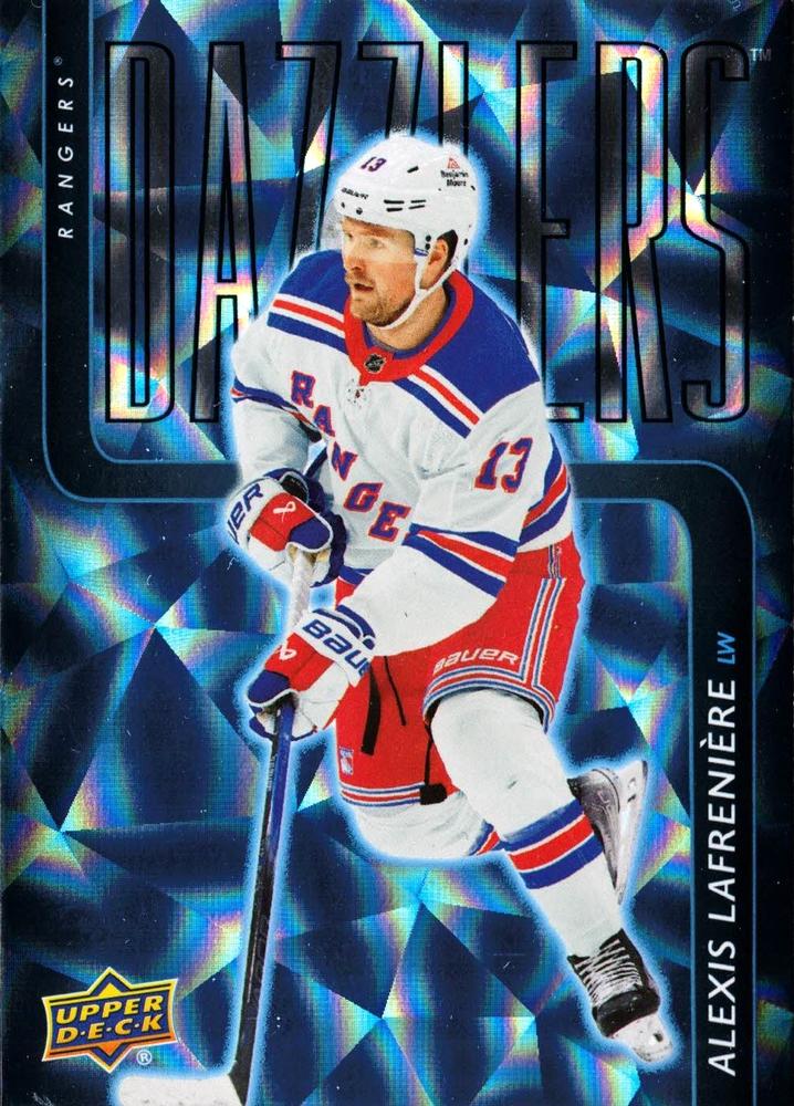 #DZ-17 Alexis Lafreniere - New York Rangers - 2025-26 Upper Deck - Dazzlers Blue Hockey