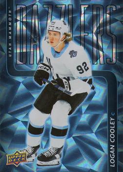 #DZ-21 Logan Cooley - Utah Mammoth - 2025-26 Upper Deck - Dazzlers Blue Hockey