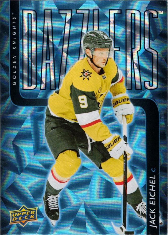 #DZ-36 Jack Eichel - Vegas Golden Knights - 2025-26 Upper Deck - Dazzlers Blue Hockey