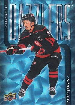 #DZ-51 Seth Jarvis - Carolina Hurricanes - 2025-26 Upper Deck - Dazzlers Blue Hockey
