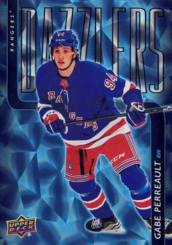 #DZ-53 Gabe Perreault - New York Rangers - 2025-26 Upper Deck - Dazzlers Blue Hockey