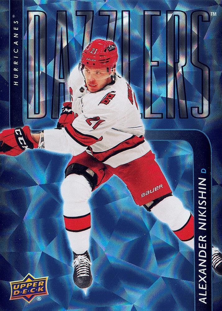 #DZ-73 Alexander Nikishin - Carolina Hurricanes - 2025-26 Upper Deck - Dazzlers Blue Hockey