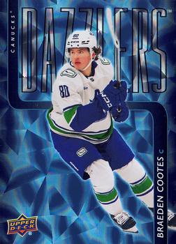 #DZ-97 Braeden Cootes - Vancouver Canucks - 2025-26 Upper Deck - Dazzlers Blue Hockey