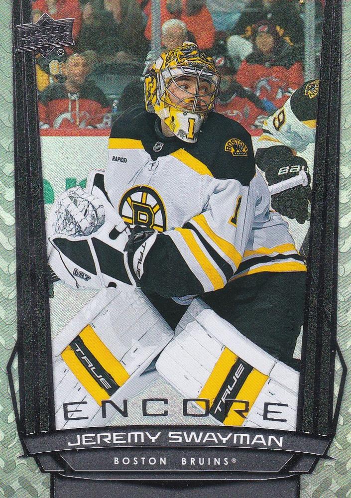 #E-114 Jeremy Swayman - Boston Bruins - 2025-26 Upper Deck - Encore Hockey