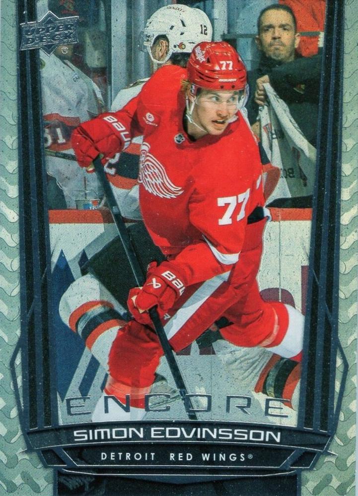 #E-183 Simon Edvinsson - Detroit Red Wings - 2025-26 Upper Deck - Encore Hockey
