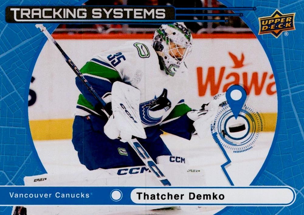 #TS-10 Thatcher Demko - Vancouver Canucks - 2025-26 Upper Deck - Tracking Systems Hockey