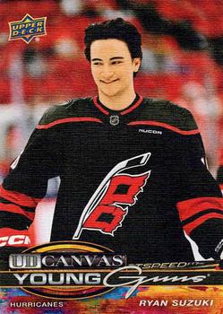 #C-91 Ryan Suzuki YG - Carolina Hurricanes - 2025-26 Upper Deck - UD Canvas Hockey