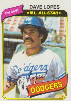 #560 Dave Lopes - Los Angeles Dodgers - 1980 Topps Baseball