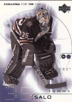 #34 Tommy Salo - Edmonton Oilers - 2001-02 Upper Deck Challenge for the Cup Hockey