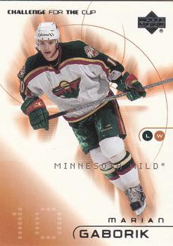 #42 Marian Gaborik - Minnesota Wild - 2001-02 Upper Deck Challenge for the Cup Hockey