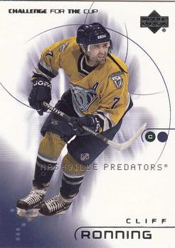 #47 Cliff Ronning - Nashville Predators - 2001-02 Upper Deck Challenge for the Cup Hockey