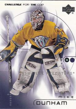 #48 Mike Dunham - Nashville Predators - 2001-02 Upper Deck Challenge for the Cup Hockey