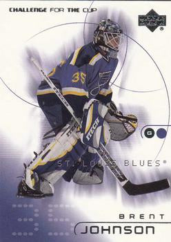 #75 Brent Johnson - St. Louis Blues - 2001-02 Upper Deck Challenge for the Cup Hockey